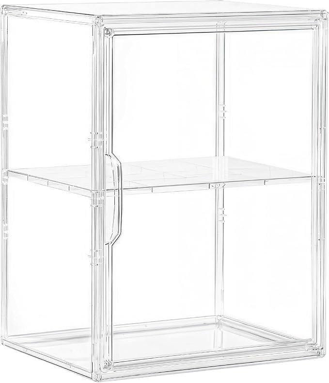 Attelite Acrylic Display Case for Collectibles, Stackable Storage Box by Attelite