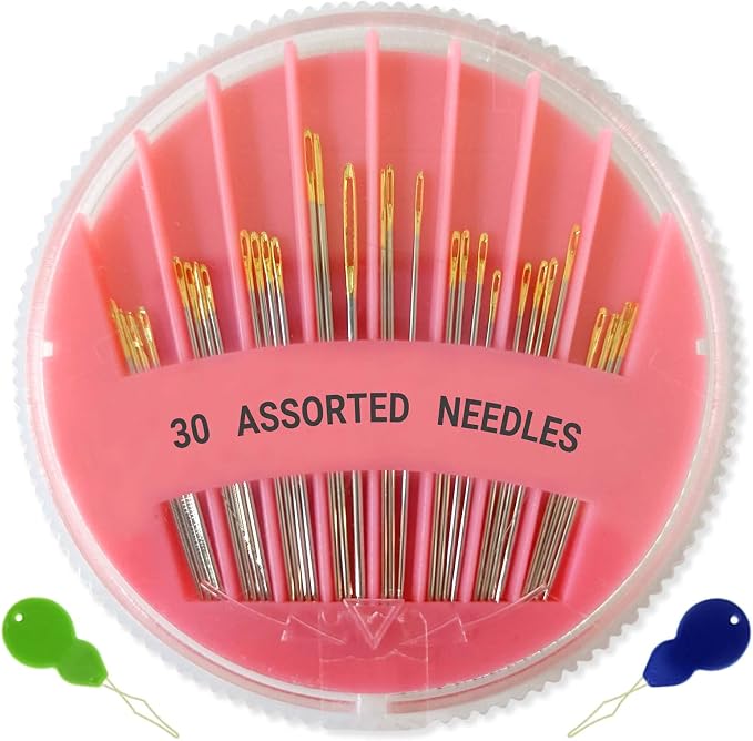Premium Hand Sewing Needles, 6 Sizes Assorted Sewing Needles by JekiiNova-JustforElegance