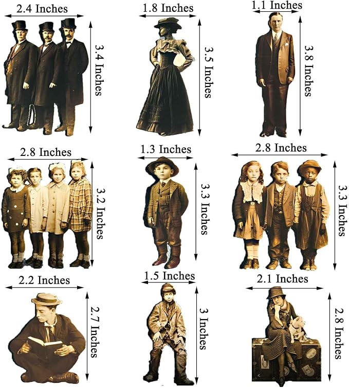 Vilikya 83Pcs Dark Academia Paper Dolls - Image 3