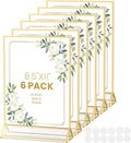 6PCS Acrylic Sign Holder 8.5X11 Double-Sided Gold Frames | Gold Picture Frames by AcrylicSignHolderMahjongRacks%EF%BC%8CMahjongBags