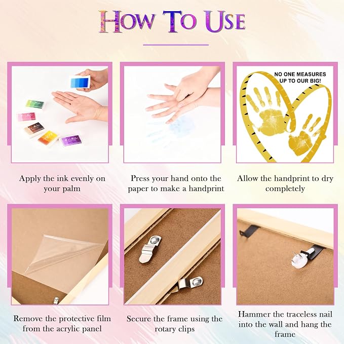 CLUSIVC Father’s Day Presents DIY Handprint Craft Kit - Image 4