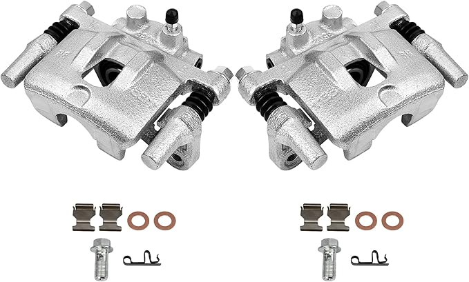 SCITOO Rear Brake Calipers With Bracket 18B5039 18B5038 Compatible For Chrysler 0/Sebring, For Dodge Avenger/Caliber, For Jeep Compass 07-17 For Jeep Patriot 07-17 For Mitsubishi Lancer 08-17