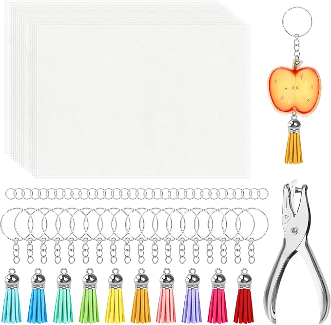 WISYOK 236Pcs Shrinky Film Kit, Shrink Plastic Sheets kit by WISYOK