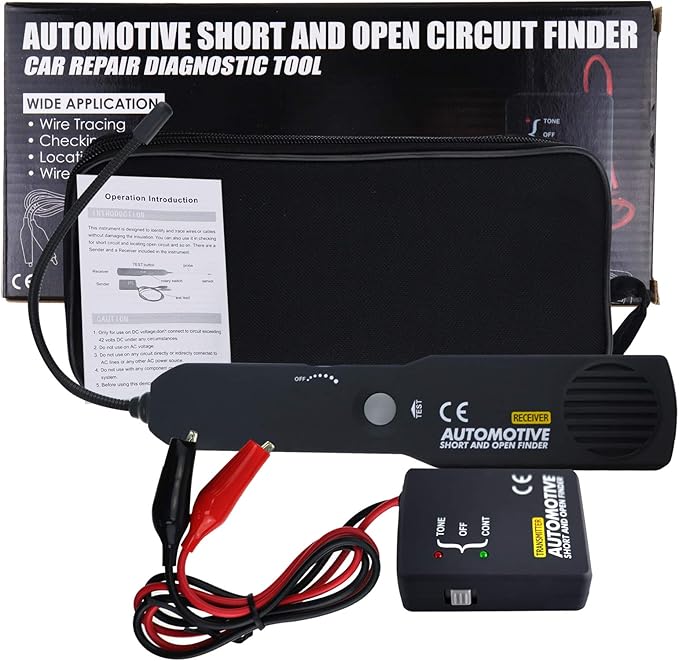 Automotive Circuit Tester, Car Repair Cable Circuit Wire Tracers Analyzer Short Open Finder Fault Tester Electrical Checker Detector Probe DC 6-42V Car Diagnostic Tool
