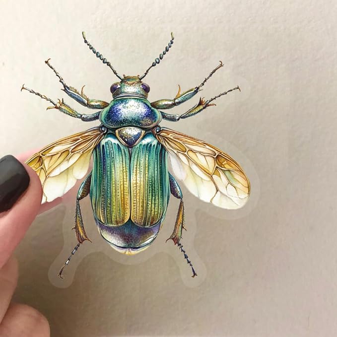 50Pcs Clear PET Insect Aesthetic Stickers - Image 4