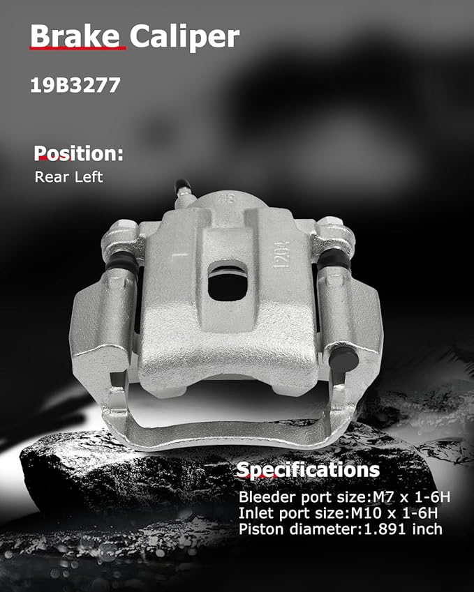cciyu 19B3277 Rear Left Brake Caliper Assembly w/Bracket 2008 2009 2010 2011 2012 2013 2014 2015 2016 For Toyota For Sequoia,2007 2008 2009 2010 2011 2012 2013 2014 2015 2016 For Toyota For Tundra