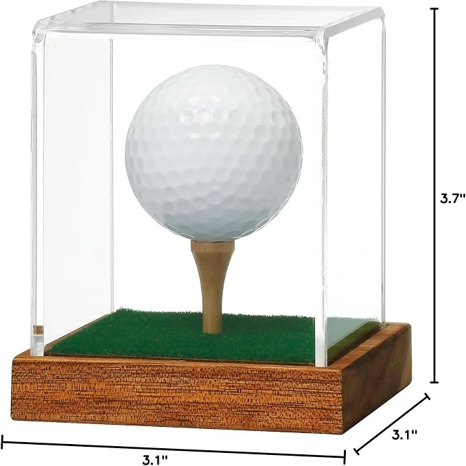 JupDec Golf Ball Display Case Clear Acrylic Memorabilia Stand Cube Holder - Image 7