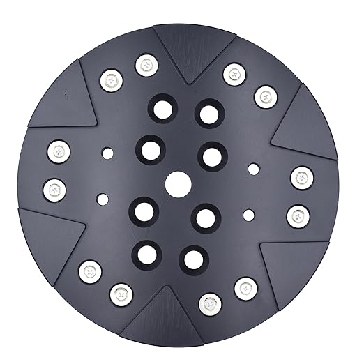 Lavina Grinding Disc Universal 10" Magnetic Adapter Plate, 10 Inch Universal Magnetic Tooling Holder Plate for Edco MK Husky Blastrac Virginia Abrasive Grinder