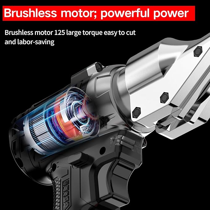 IZIO 21V Brushless Cordless Metal Shear Black- Heavy Duty 360° Rotating Cutter for Stainless Steel, Iron Plate, Aluminum (0-1.2mm), Leather, Carpet, Cardboard(Up to 5mm)Makita 21V Battery Compatible.