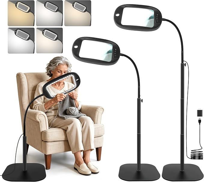 30X/10X Floor Magnifying Glass by TUGEOVO