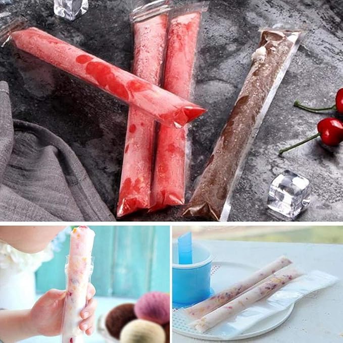 FEBSNOW 200Pcs Ice Pop Mold Bags Popsicle Pouches - Image 5