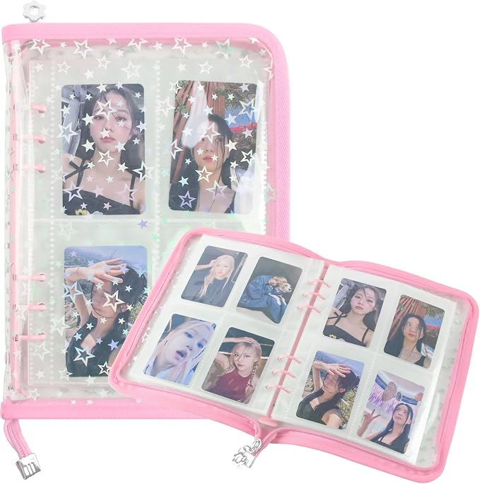 A5 Photocard Binder, K-Pop Korean Pop Photocard Holder Binder Book, 200 Pockets by BUYNOW