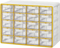 Blue Ginkgo Small 20-Drawer Cabinet – Stackable Clear Organizer by BLUEGINKGO