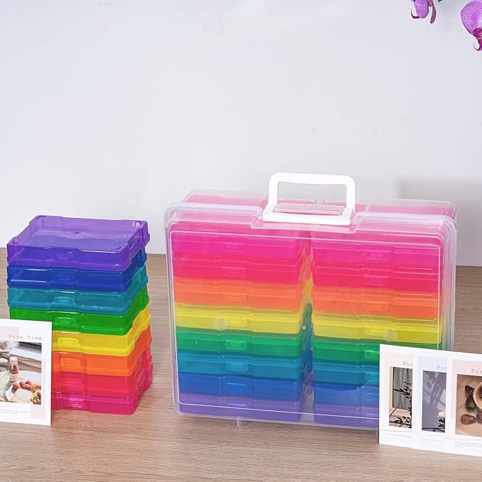 novelinks Photo Storage Box and 16 Inner 4" x 6" Photo Storage Containers | - Image 3