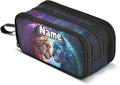 Custom Cheetah Tiger Galaxy Pencil Case Box Boys Girls Personalized Name Large by BOENLE-WELCOMEYOURCOMING