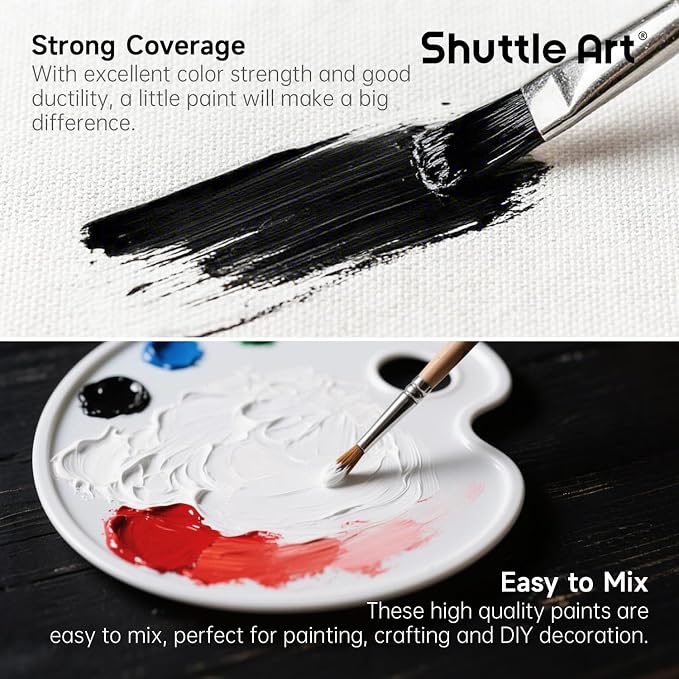 Shuttle Art Black Fabric Paint, 4 oz Fabric Paint - Image 4