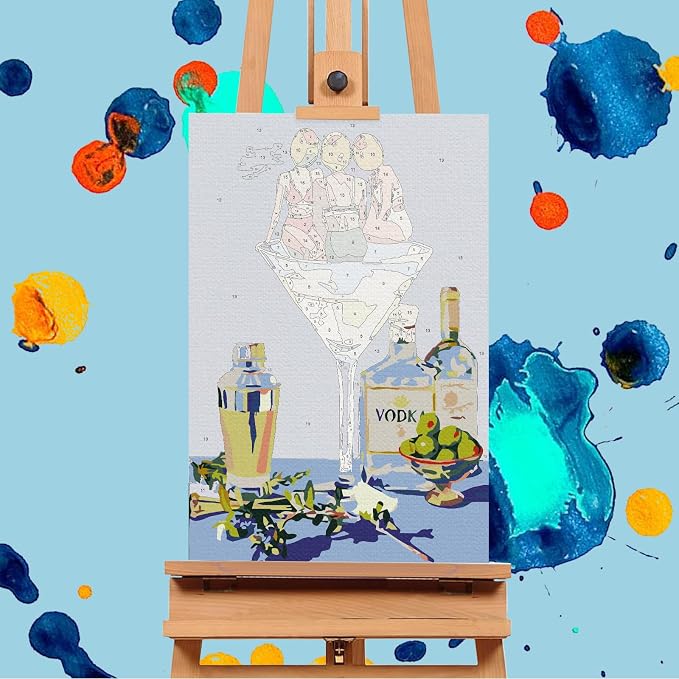 6 Pack Paint by Numbers Kit for Adults Beginners - Image 4