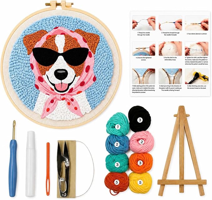 CELCRAFTIQUE Punch Needle Kits for Adults Beginner, Tool by Unknown