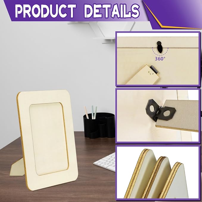 VOKOY 20 Pack Wooden Picture Frames - Image 3
