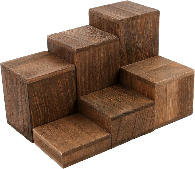 MOOCA Wooden 6 Pcs Square Risers - Image 2