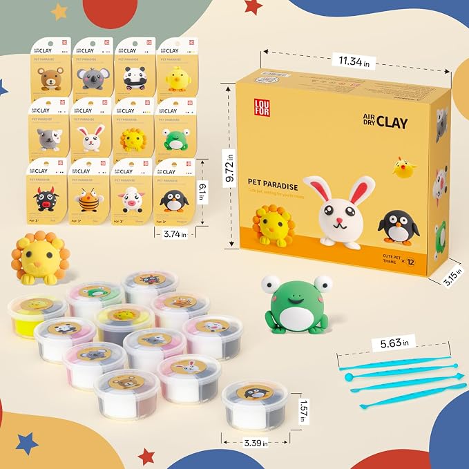 LOUFOR Air Dry Clay Kits - Image 8
