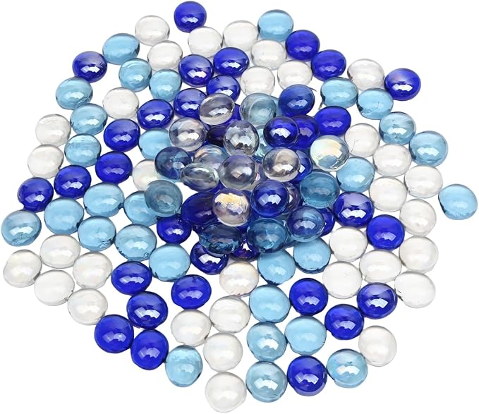 5lb Flat Glass Marbles by Unknown