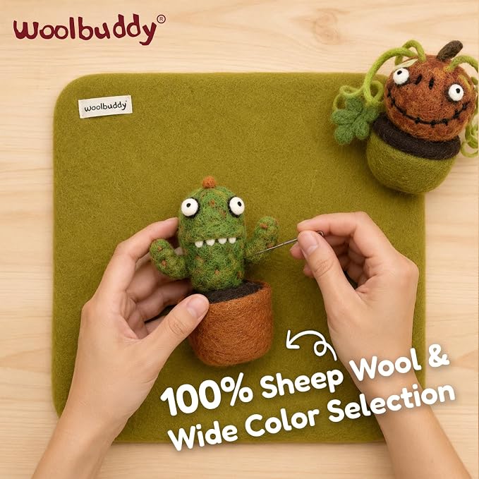 Woolbuddy Wool Felting Pad 10 x 10 x 1.5 Inch, Durable Needle Felting Mat - Image 2