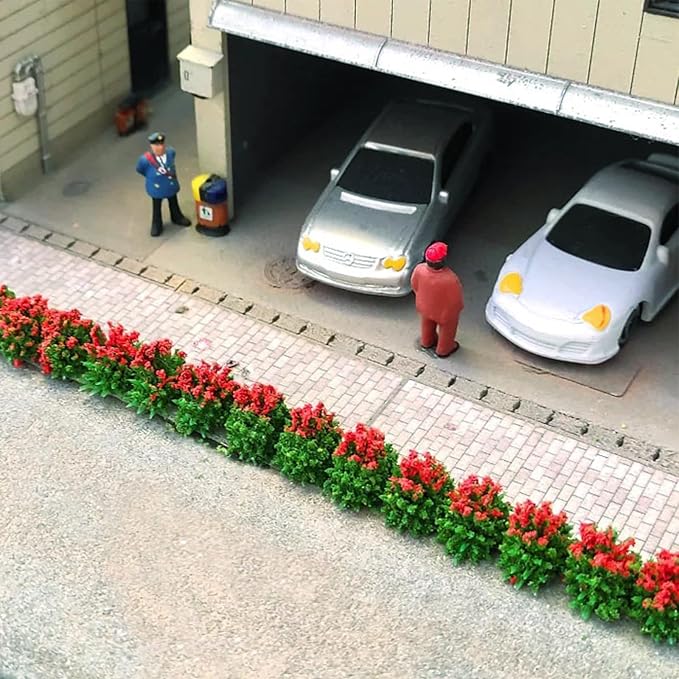 Woohome 6 PCS Static Grass Model Flower Cluster Model Grass Tufts Set - Image 7