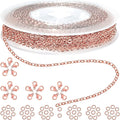 Jishi 33ft Link Cable Chain Roll 2mm, Rose Gold Chain by Jishi