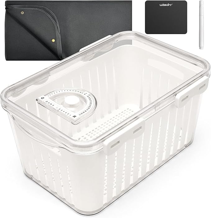 wisedry 10L Silica Gel Flower Drying Box, One Step Retrieve Dried Flowers by wisedry