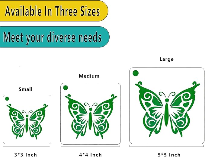 4 Inch Botanical Stencils for Painting - Image 2