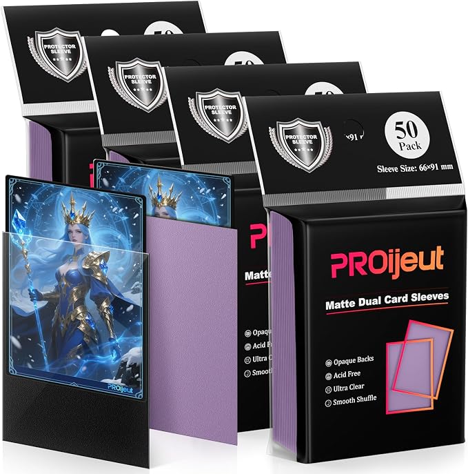 200 Pack Card Sleeves, Matte Dual Trading Card Sleeves - Image 8