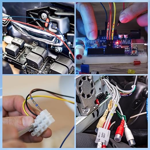 TICONN 120 Pcs Solder Seal Wire Connectors, Heat Shrink Butt Connectors, Waterproof and Insulated Electrical Wire Terminals, Butt Splice (120PCS)