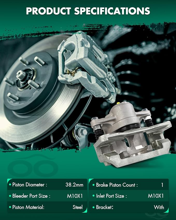 SCITOO 19B3225 Rear Left Disc Brake Caliper Assembly w/Bracket For Subaru For Legacy 2006-2009,For Subaru For Outback 2006-2009