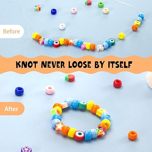 3 Pcs Bracelet String Elastic String Kont Fixing Drip, Jewelry Glue - Image 2