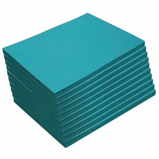 Colorations 9" x 12" Mediumweight Turquoise Construction Paper by Colorations