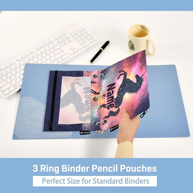 Custom Unicorn Galaxy Sky Pencil Pouch - Image 4