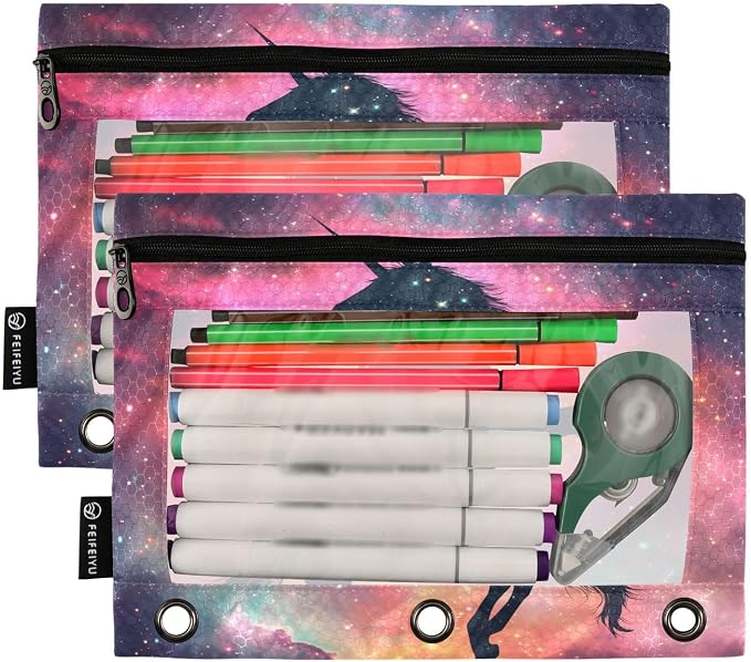 Unicorn Galaxy Sky Pencil Pouch - Image 2