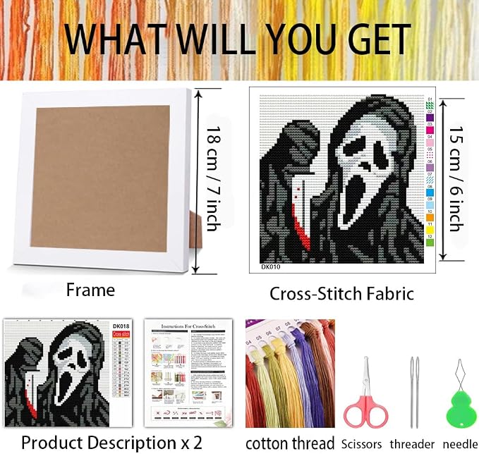 Tiwabb Horror Cross Stitch Kits - Image 3