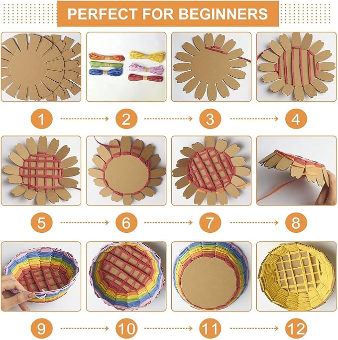 FREEBLOSS 24 Set Basket Weaving Project Introductory Sewing - Image 5