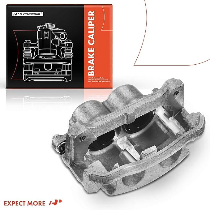 A-Premium Disc Brake Caliper Assembly with Bracket Compatible with Select Ford Models - For F-150 2009, Lobo 2009-2014, Pickup - Front Right Passenger Side