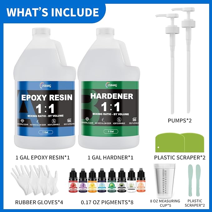 2 Gallon Epoxy Resin Kit Crystal Clear Resin - Image 6