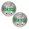 8-1/4-Inch 60-Tooth Circular Saw Blade with 5/8-Inch Arbor, TCT ATB Finish Blade for Wood Cutting (2-Pack)