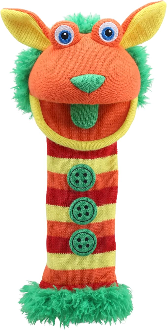 The Puppet Company Knitted Buttons Hand Puppet by The+Puppet+Company