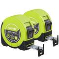 HAUTMEC Tape Measure 16ft with Dual Scale Metric and Imperial 1/8 Fractions Measuring Tape Compact Economical for Home DIY Renovations Crafting Quick Fixes HT0314-2PC