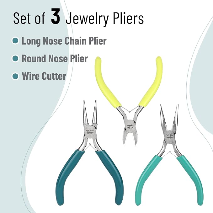 Mr. Pen- Pliers for Jewelry Making, 3 Pack, Chain Nose | Round Nose Pliers Set - Image 2