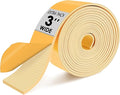 Pipe Insulation Tape, Outdoor Water Pipe Insulation Wrap, Foam Insulation Tape for Outdoor Pipes Winter Freeze Protection, Heat Tape for Water Pipes, Copper Pipes, PVC, AC Line, 3in x 15ft, Beige
