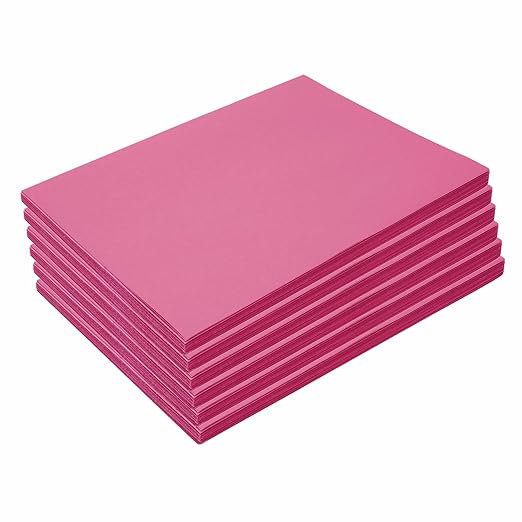 Colorations 9" x 12" Mediumweight Hot Pink Construction Paper by Colorations