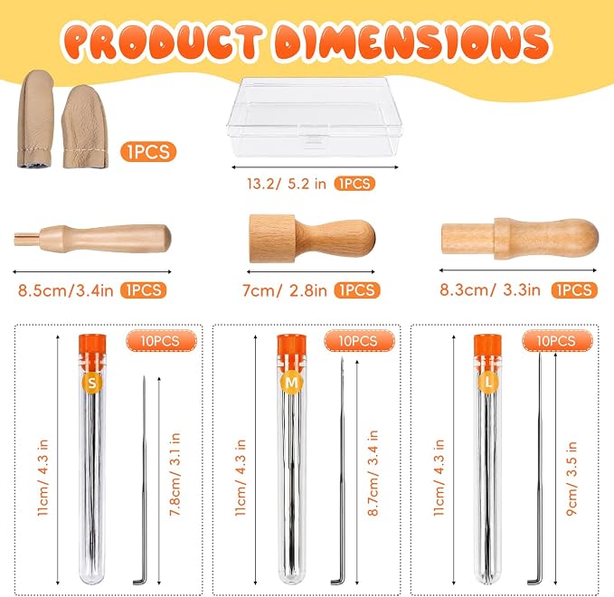 LUDOTEK 38 Pcs Needles Felting Tools Needles Wool Felting Soft Needle Felting - Image 6