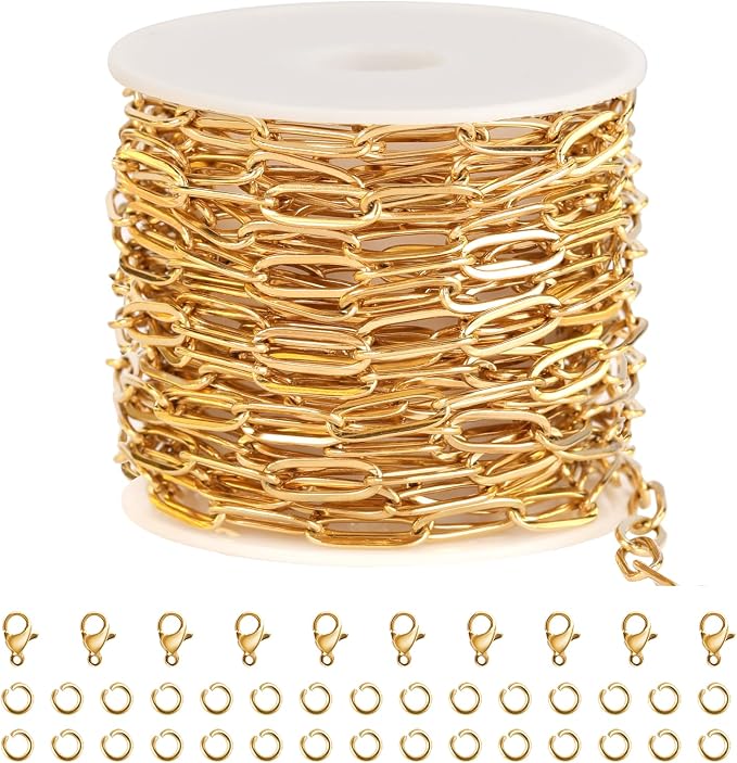 SMYHTGLIF 5 Meters Gold Chain Bulk by SMYHTGLIF